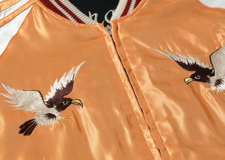 テーラー東洋スカジャン  ACETATE SOUVENIR JACKET“WHITE DRAGON” × “EAGLE”