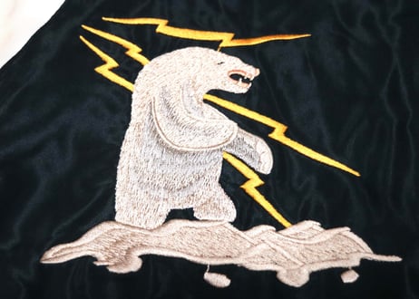 TAILOR TOYO テーラー東洋 ACETATE QUILTED SOUVENIR JACKET "MOUNTAIN GOAT& EAGLE"