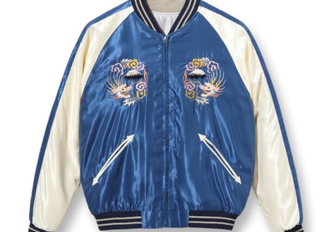 テーラー東洋スカジャン  ACETATE SOUVENIR JACKET “EAGLE” × “JAPAN MAP”