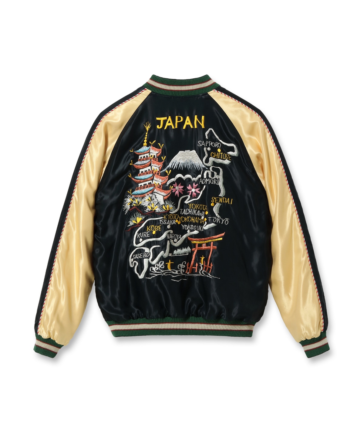 テーラー東洋スカジャン ACETATE SOUVENIR JACKET “JAPAN MAP テーラー東洋スカジャン ACETATE SOUVENIR JACKET “JAPAN MAP