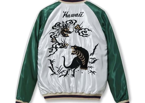 テーラー東洋スカジャン  Acetate Souvenir Jacket “HAWAII MAP” × “DRAGON & TIGER”