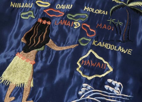 テーラー東洋スカジャン  Acetate Souvenir Jacket “HAWAII MAP” × “DRAGON & TIGER”