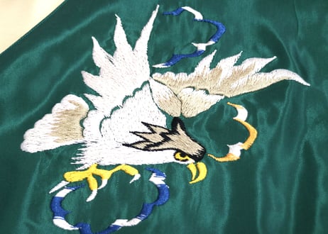 タイトル：TAILOR TOYO テーラー東洋 ACETATE SOUVENIR JACKET "舞子"X"WHITE EAGLE"横須賀MIKASA