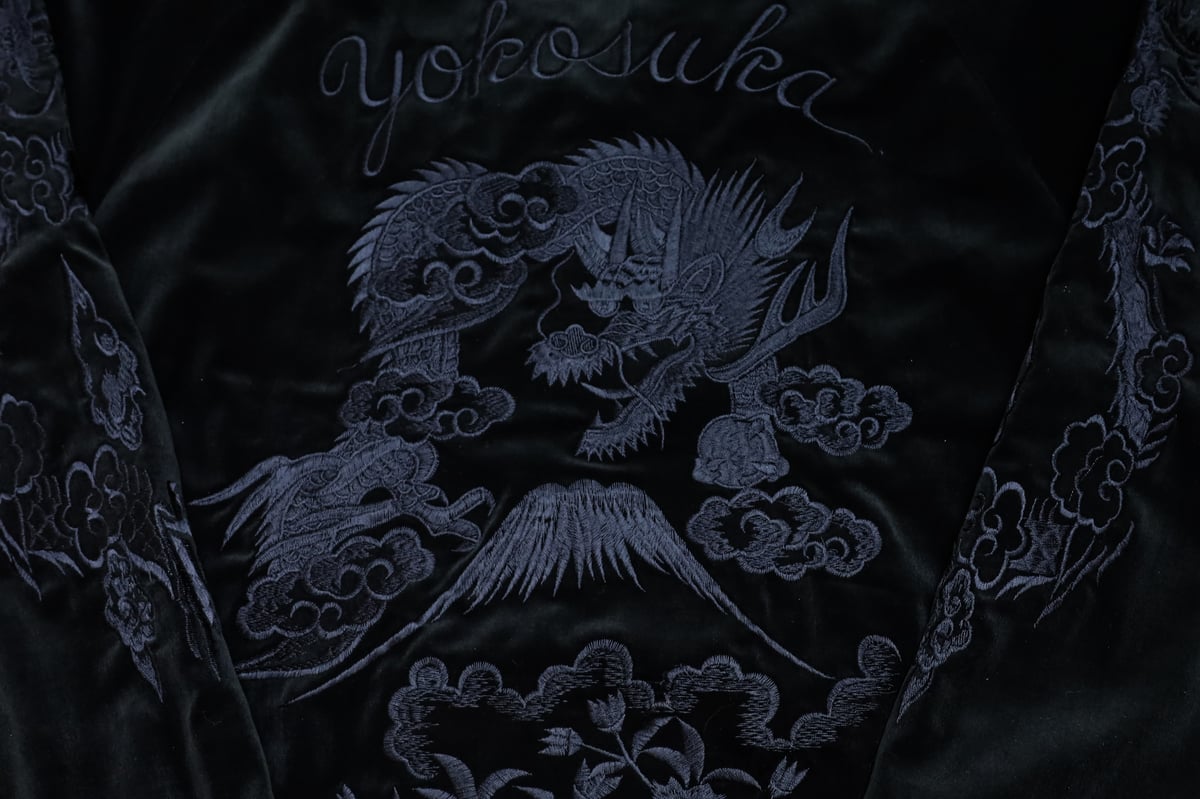 予約販売4月末発送】【別珍黒刺繍】三笠謹製 オリジナル別珍