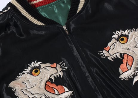 TAILOR TOYO テーラー東洋 ACETATE SOUVENIR JACKET“TIGER HEAD” × “CHEVY LOVER”