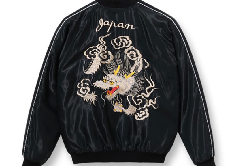 テーラー東洋スカジャン ACETATE SOUVENIR JACKET “WHITE DRA テーラー東洋スカジャン ACETATE SOUVENIR JACKET “WHITE DRA