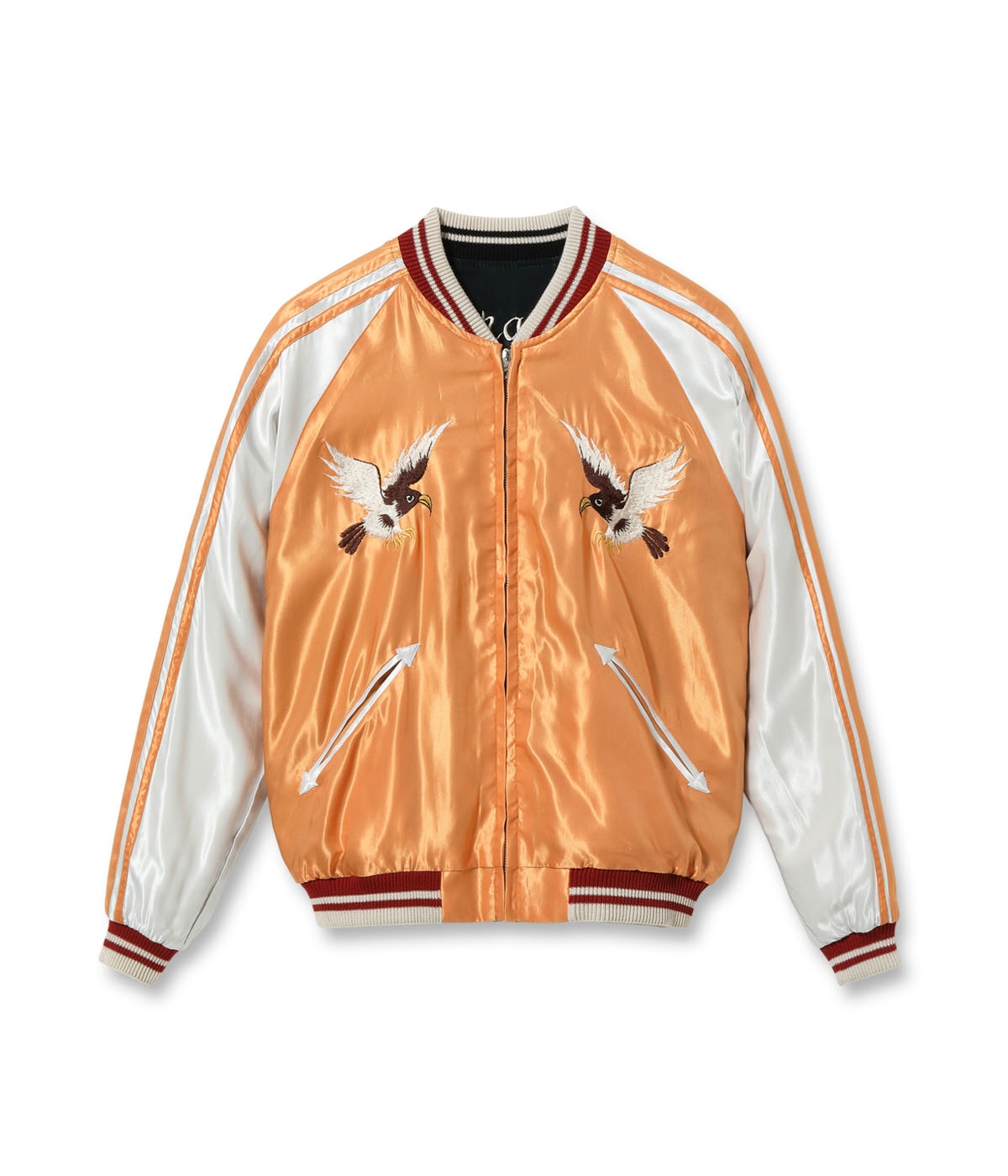 訳ありテーラー東洋 アセテート スカジャン EAGLE RED DRAGON テーラー東洋スカジャン ACETATE SOUVENIR JACKET“WHITE DRAG