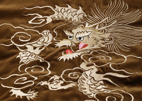 テーラー東洋スカジャン 別珍(べっちん) Velveteen Souvenir Jacket “WHITE DRAGON” × “BLACK EAGLE”