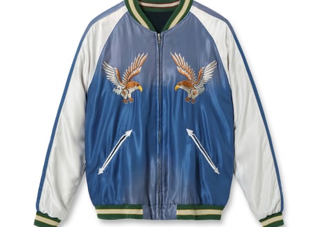 テーラー東洋スカジャン Acetate Souvenir Jacket “DRAGON HEAD” × “EAGLE” (AGING MODEL)
