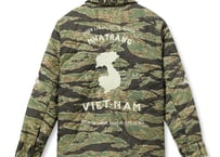 テーラー東洋 キルティングアセテートカジャン スカル×日本地図 横須賀