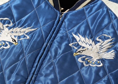 テーラー東洋スカジャン 別珍(べっちん) Velveteen Souvenir Jacket “ROARING TIGER” × “WHITE EAGLE”