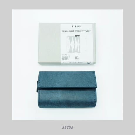 - SITUS - SITUS Minimalist Wallet Tyvek® [ Midnight Blue ]