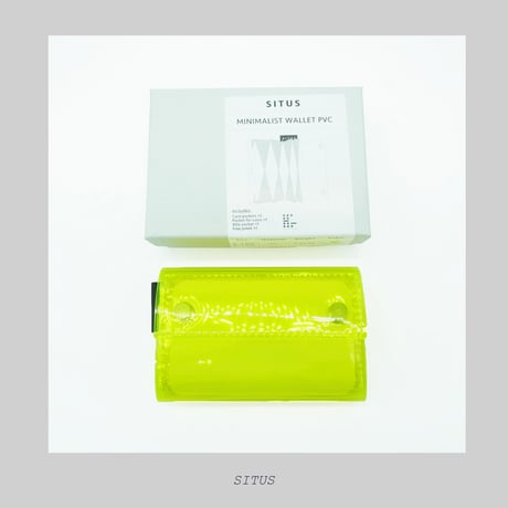 - SITUS - SITUS Minimalist Wallet PVC  [ Clear Yellow ]