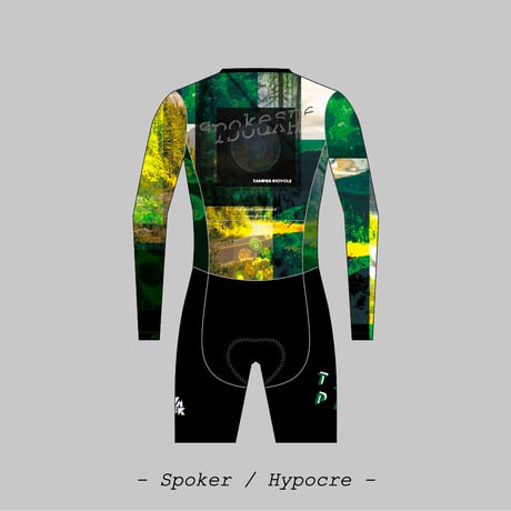- B/WIND -  [Spoker / Hypocre] semiseparate Long-s-suit  [ Men / Women ][GREEN&YELLOW]