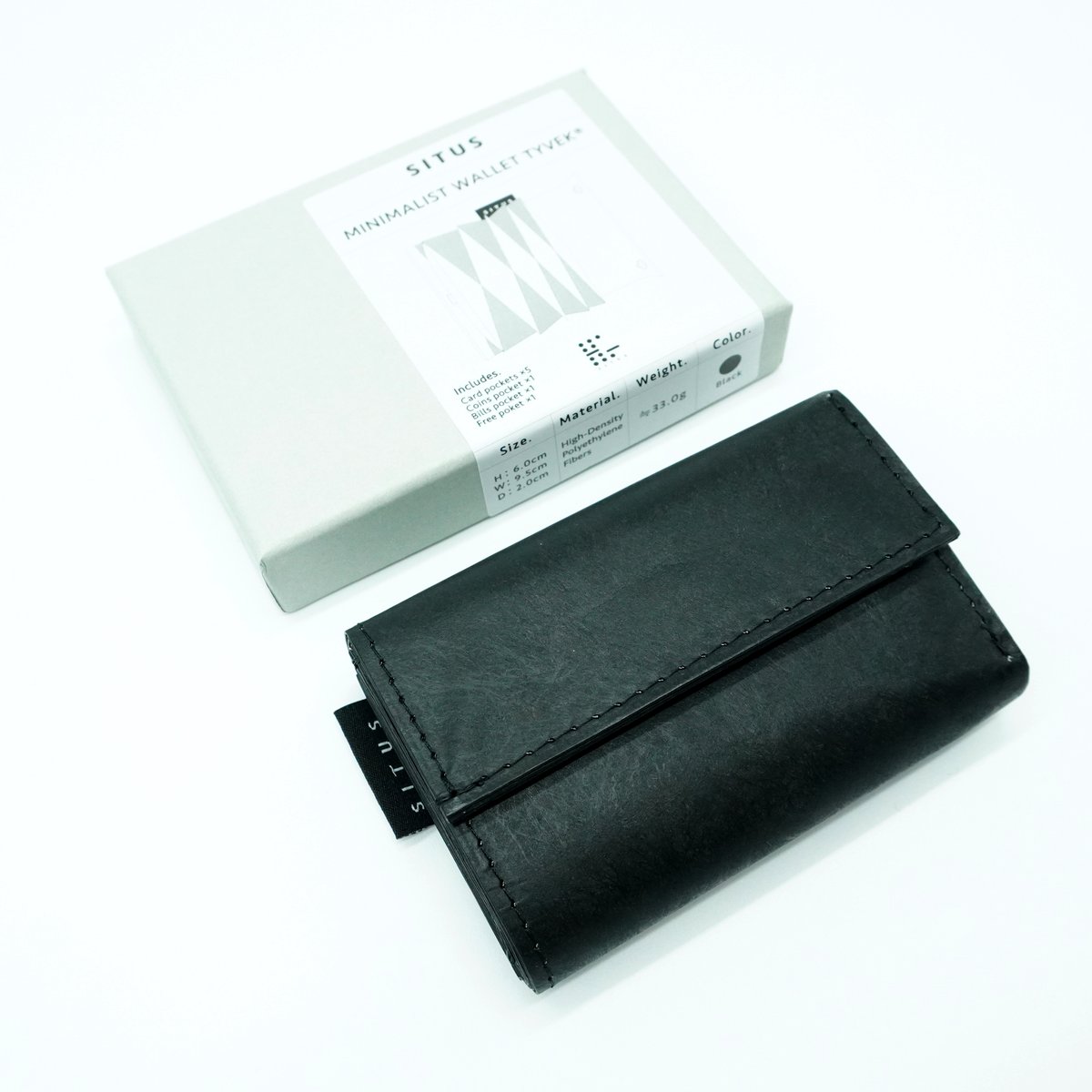 SITUS - SITUS Minimalist Wallet Tyvek® [ Blac