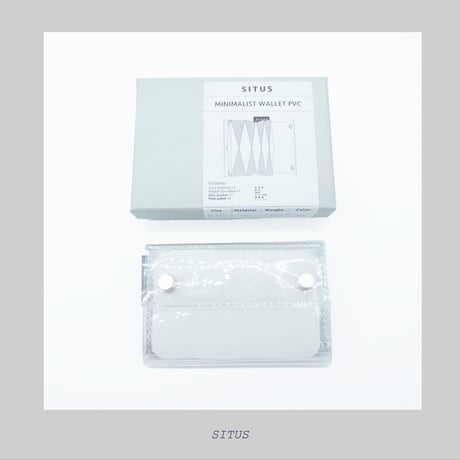 - SITUS - SITUS Minimalist Wallet PVC  [ Clear ]