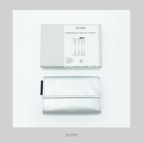- SITUS - SITUS Minimalist Wallet Tyvek® [ Silver ]