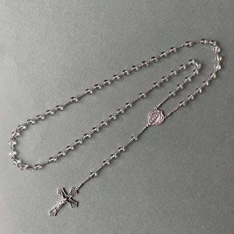 ＊不思議のメダイと天使＊天然水晶の5連ロザリオ