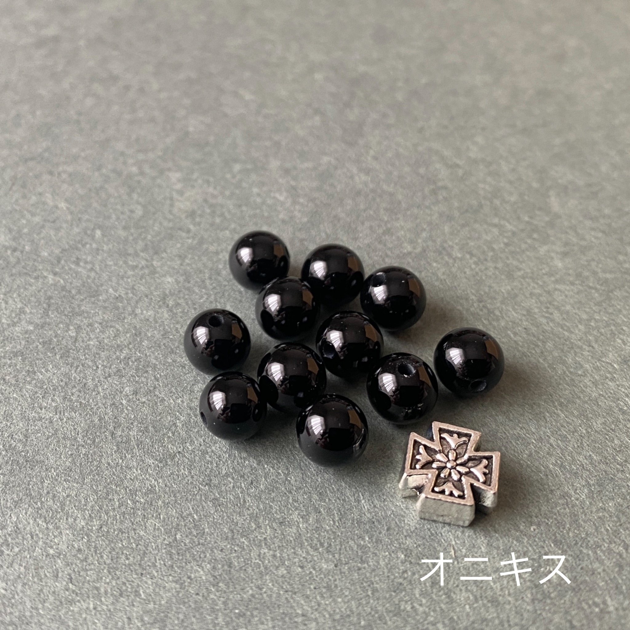 展示】お花模様のクロス＊ロザリオブレスレット | 長崎編みロザリオ
