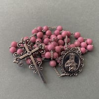 ＊展示＊大浦天主堂＊信徒発見の聖母＊ロードナイト（薔薇輝石）の5連ロザリオ