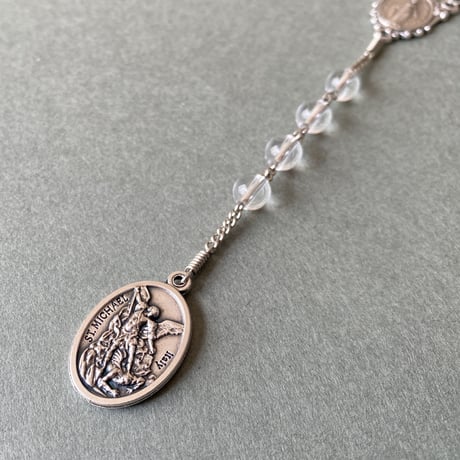 ＊大天使ミカエル＊天然水晶のチャプレット