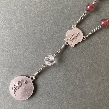 ＊展示＊ピンクエピドード＊聖エリザベトのチャプレット