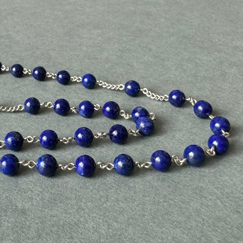 12の星の冠のマリア様＊ラピスラズリのロザリオ | 長崎編み