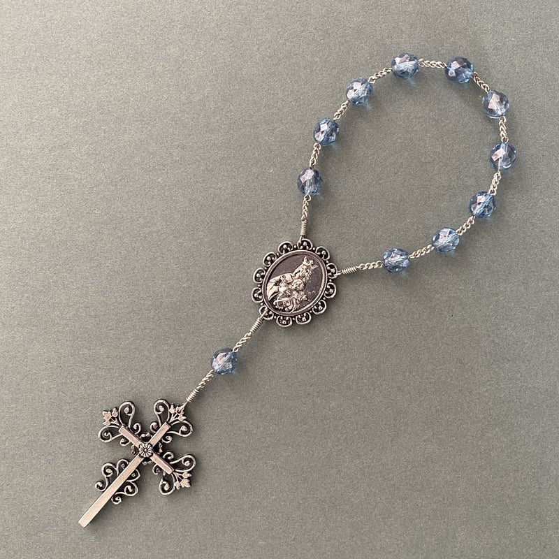 オーダー例＊大浦天主堂＊チェコガラスビーズの一連ロザリオ | 長崎