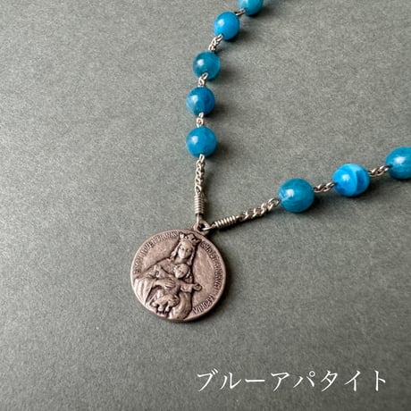 ＊大浦天主堂・信徒発見の聖母＊長崎のチャプレット（天然石4種類）