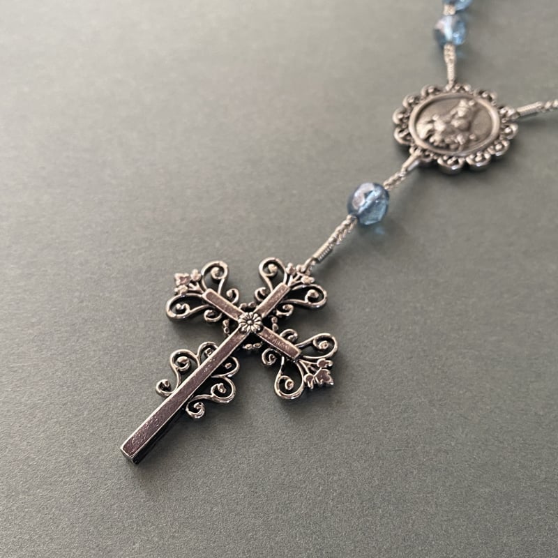 オーダー例＊大浦天主堂＊チェコガラスビーズの一連ロザリオ | 長崎