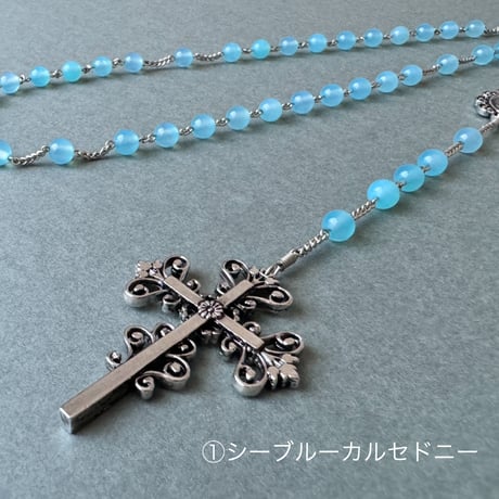 ＊大浦天主堂＊信徒発見の聖母＊5連ロザリオ（天然石6種類）