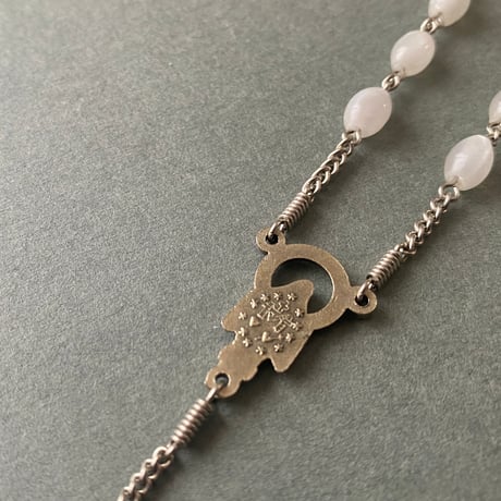 ＊平和と祈りをつなぐ＊ナツメビーズの5連ロザリオ（限定1本）