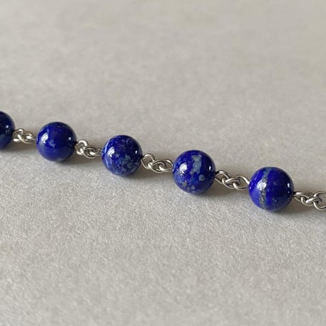 ＊ラピスラズリのロザリオブレスレット（メダイ4種類）