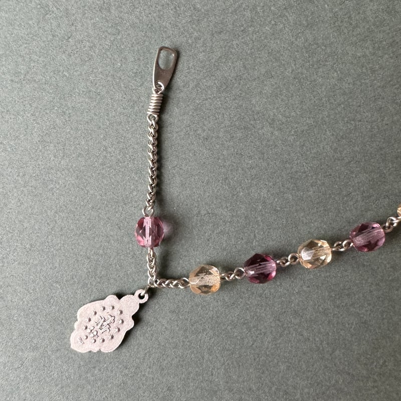 不思議のメダイ2種類＊チェコガラスのロザリオブレスレット