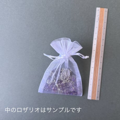 ＊大天使ミカエルと教皇フランシスコの5連ロザリオ（天然石4種類）