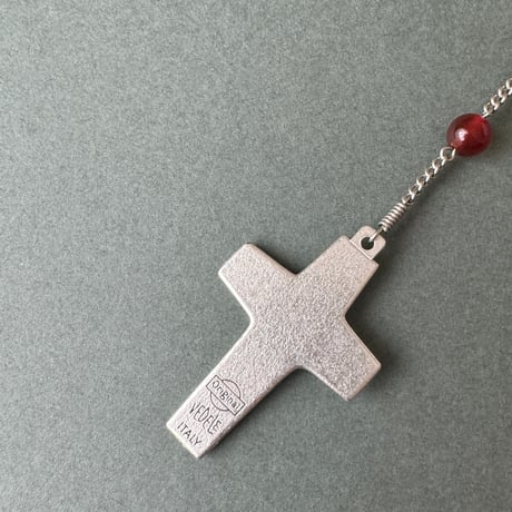 ＊大天使ミカエルと教皇フランシスコの5連ロザリオ（天然石4種類）