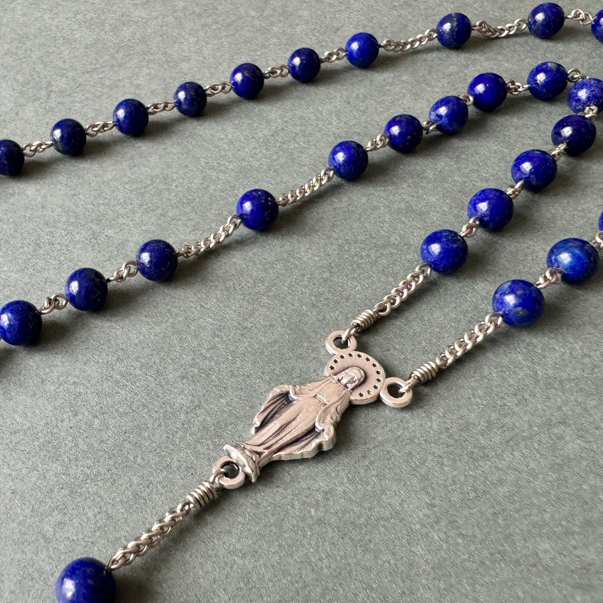 ☆ラピスラズリ ロザリオ☆ ~Lapis Lazuli~ Gold ver. ☆ラピスラズリ