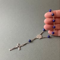 ＊エルサレム十字＊ラピスラズリの1連ロザリオ