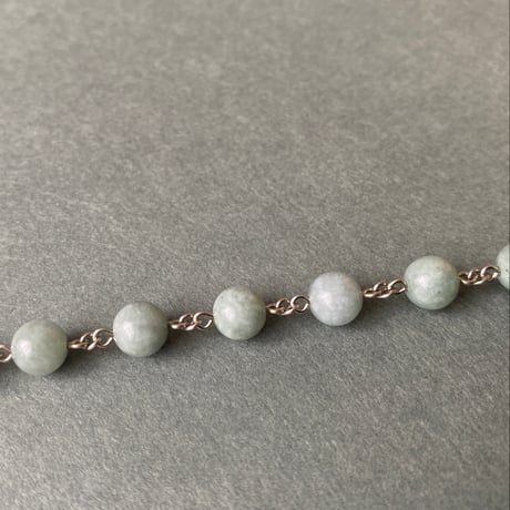 ＊お花模様のクロス＊ロザリオブレスレット（天然石8種類）