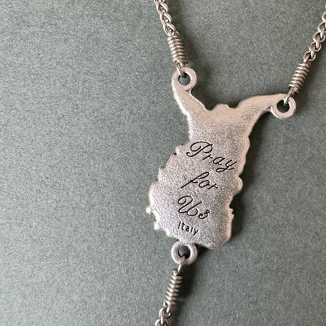 ＊大天使ミカエルと教皇フランシスコの5連ロザリオ（天然石4種類）