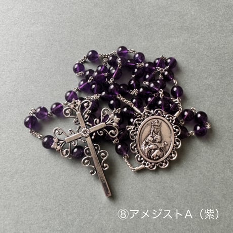 ＊大浦天主堂＊信徒発見の聖母＊5連ロザリオ（天然石6種類）