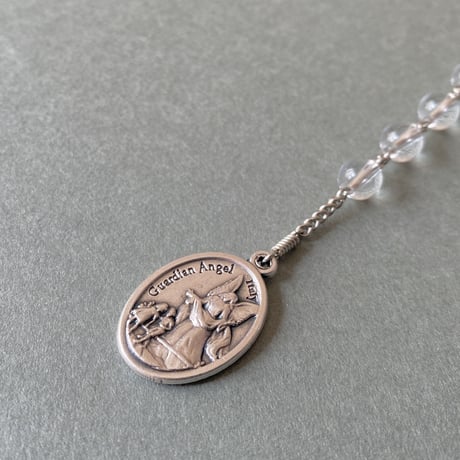 ＊大天使ミカエル＊天然水晶のチャプレット