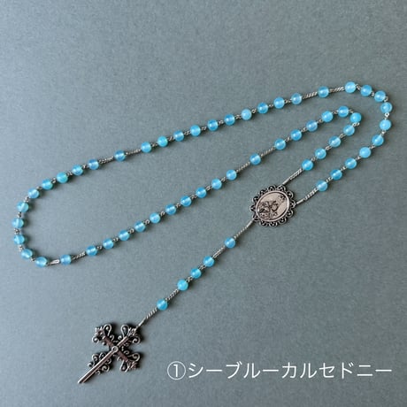 ＊大浦天主堂＊信徒発見の聖母＊5連ロザリオ（天然石6種類）