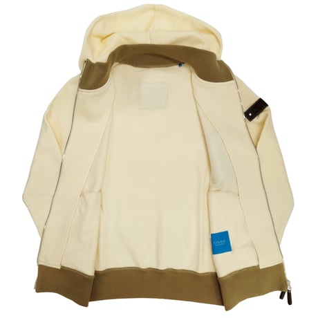 COURSE＜コース＞フーテッドブルゾン Winter Cotton Hooded parka Ecru  オフホワイト(CR223002-01)