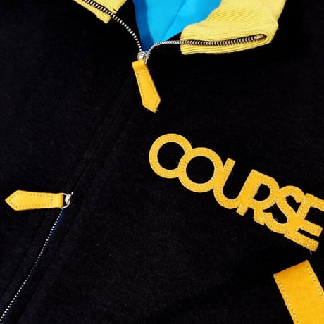 COURSE＜コース＞ジャージブルゾン  Wool Ponch Driving Blouson NY ネイビー (CR124001-80)