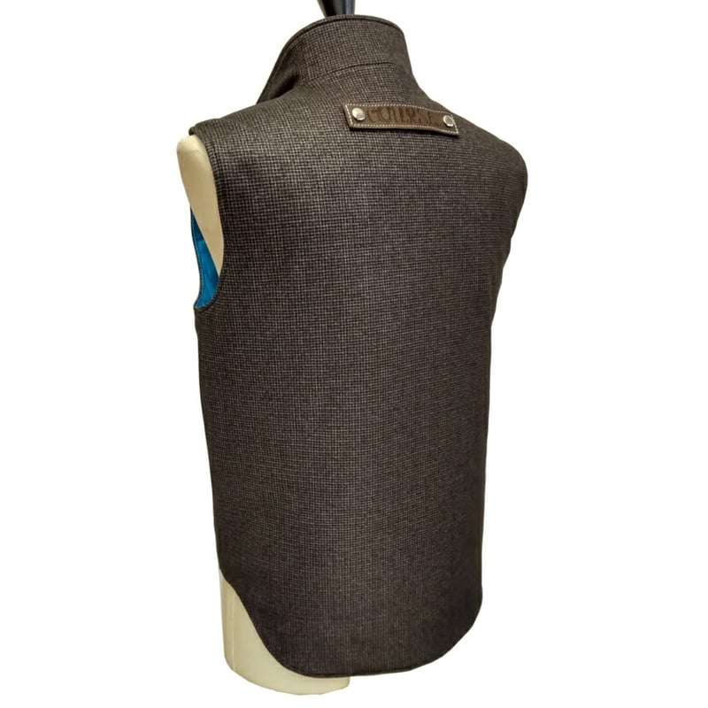 新入荷】COURSE（コース） ジップアップジレ（ベスト）メンズ ブラウン