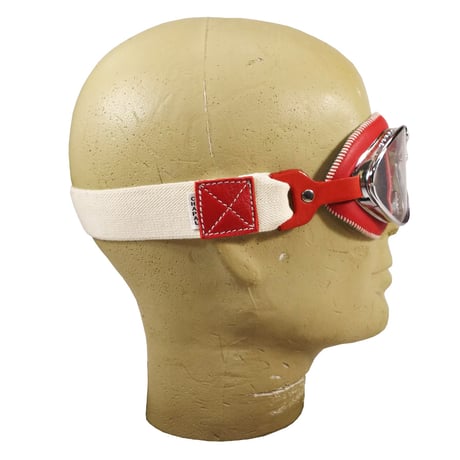 CHAPAL＜シャパル＞ゴーグル(L)レッド Large Model Goggles leather Rouge (CH001-40)