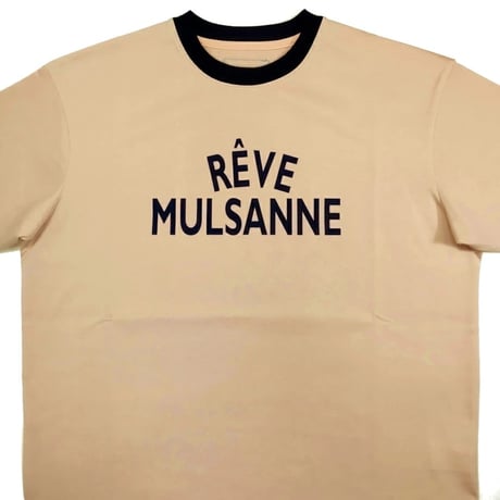 【新入荷】COURSE（コース） Tシャツ 半袖 レタード Rêve Mulsanne メンズ ピンクｘネイビー コットン 日本製( CR612002-138)