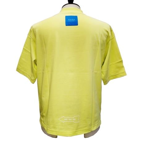 COURSE（コース） Tシャツ 半袖 メンズ  イエロー コットン(CR412001-20)