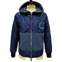 COURSE＜コース＞フーテッドブルゾン Winter Driving Footed Quilting Jacket Navy ネイビー（CR324002-80）
